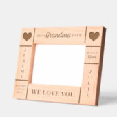 7x5おばあちゃん最高のよじいちゃんの名前 レーザー彫刻フレーム (左)