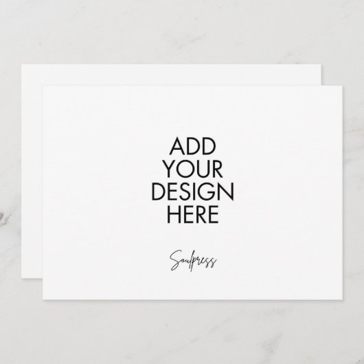 7x5カスタムインチ横型カード ノートカード (正面/裏面)