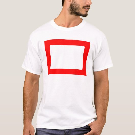 7X5カード(内側が丸いカードが赤いカード) Tシャツ (正面)