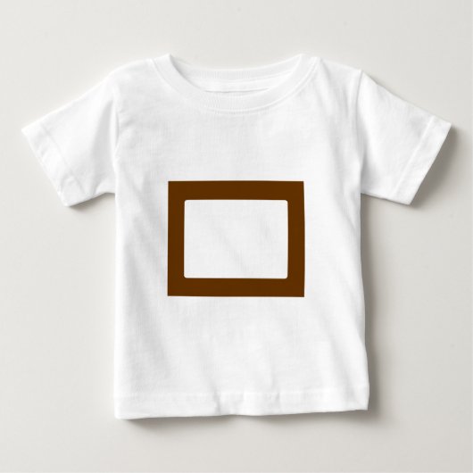 7X5カード(内側が丸いカードは茶色に変換) ベビーTシャツ (正面)