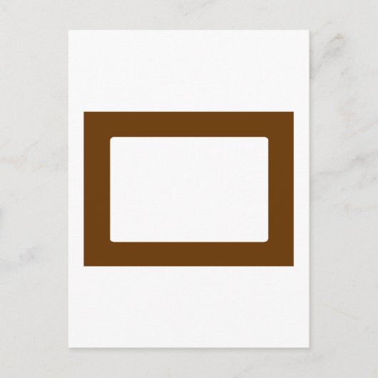 7X5カード（内側が丸いカードは茶色に変換） ポストカード (正面)