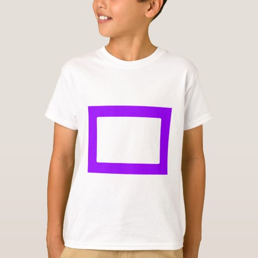 7X5カード(内側が丸いカード付き) Transp Purple Tシャツ (正面)