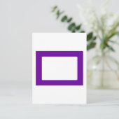 7X5カード（内側が丸いカード） Transp PurpleDk ポストカード (スタンド正面)