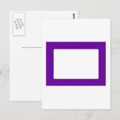 7X5カード（内側が丸いカード） Transp PurpleDk ポストカード (正面/裏面)