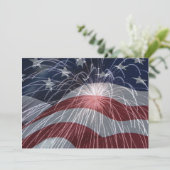 7x5サイズの4th of Julyパーティー招待状 招待状 (スタンド正面)