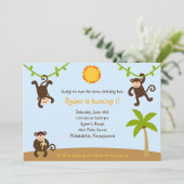 7x5招待状をまねている男の子 招待状 (スタンド正面)