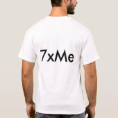 7xMeシャツ Tシャツ (裏面)
