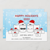 8おもしろいの転がItトイレ紙ファミリー シーズンカード (正面/裏面)