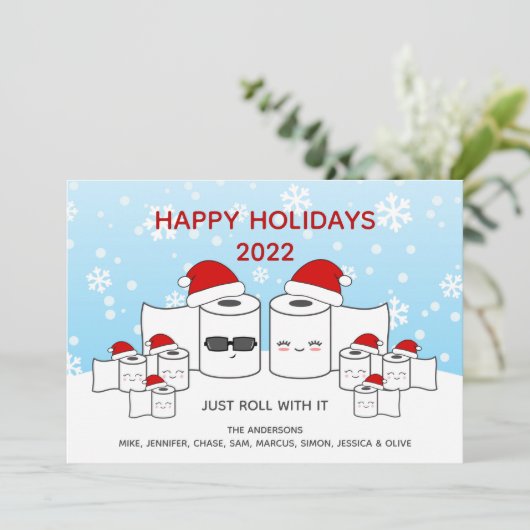 8おもしろいの転がItトイレ紙ファミリー シーズンカード (スタンド正面)