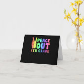 8おもしろい年生の平和 カード (黄色い花)