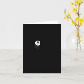 8おもしろいllプールプレーヤー用のビリヤード長袖 カード (黄色い花)