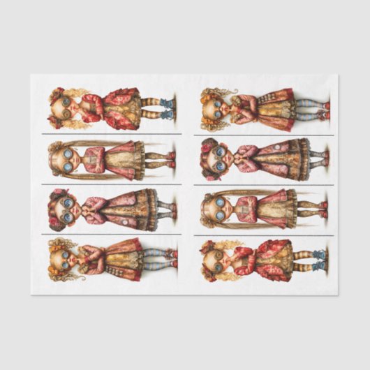 8かわいい予測できなステームパンクガールズDV3Bデコページ 薄葉紙 (正面)