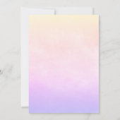 8かわいらし歳の一角獣誕生会 招待状 (裏面)