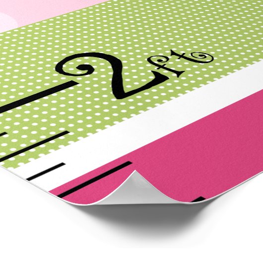 8かわいらしx 44の成長グラフ保ラディバグ付き ポスター (角)