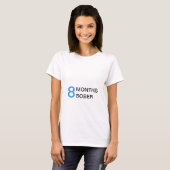 8か月のSober妊婦の Tシャツ (正面フル)