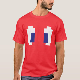 8つのビットピクセルマンガの目 Tシャツ
