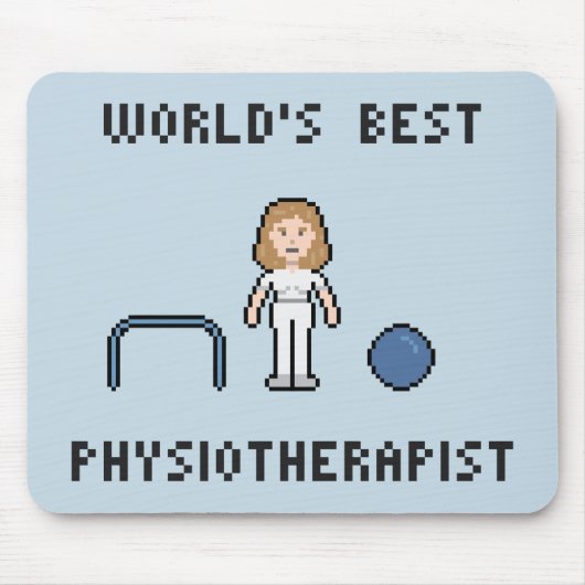 8つのビット世界で最も最高のな物理療法家のマウスパッド マウスパッド (正面)