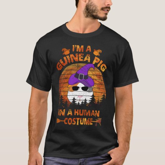8つのモルモットのハロウィンコスチューム Tシャツ (正面)