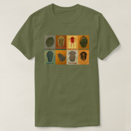 8つの三葉虫の化石 Tシャツ