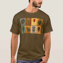 8つの三葉虫の化石 Tシャツ