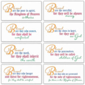 8つの北欧 – マタイ5:1-12 シール (正面)