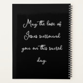 8つの天使とフローラのモチーフに囲まれたイエス プランナー手帳 (裏面)