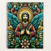 8つの天使とフローラのモチーフに囲まれたイエス プランナー手帳 (正面)