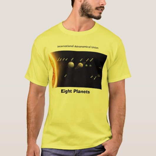 8つの惑星および新しい太陽系、 Tシャツ (正面)