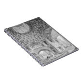 8つの楽園のパビリオン、イスファハンで、から ノートブック (右側)