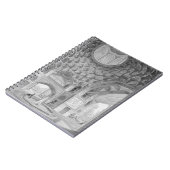 8つの楽園のパビリオン、イスファハンで、から ノートブック (左側)