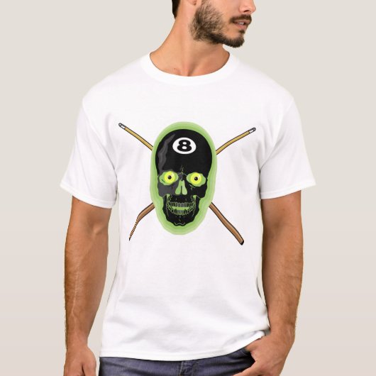 8つの球のスカルのTシャツ Tシャツ (正面)