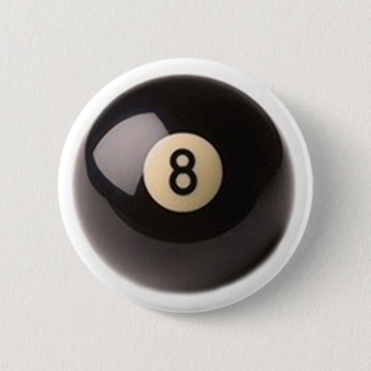 8つの球のプール8 缶バッジ (正面)