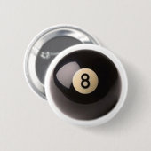 8つの球のプール8 缶バッジ (正面&裏面)