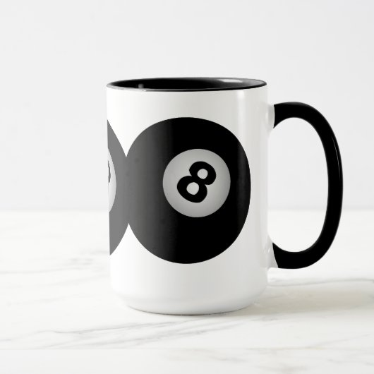 8つの球のマグ-スタイル及び色を選んで下さい マグカップ (右)