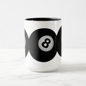 8つの球のマグ-スタイル及び色を選んで下さい マグカップ (中央)