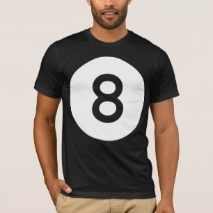 8つの球/8球-きれいにして下さい Tシャツ