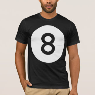 8つの球/8球-きれいにして下さい Tシャツ