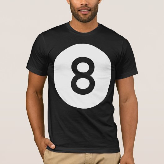 8つの球/8球-きれいにして下さい Tシャツ (正面)