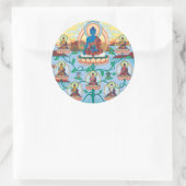 8つの薬仏のシール ラウンドシール (バッグ)