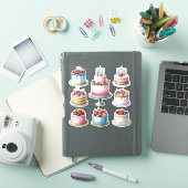 8つの誕生日ケーキ シール (iPadカバー)