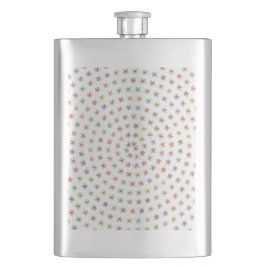 8つのoz。 ステンレス鋼のフラスコ、花の渦巻パターン フラスク