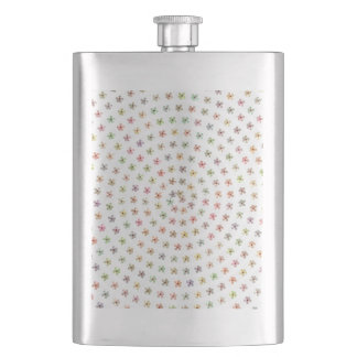 8つのoz。 ステンレス鋼のフラスコ、花の渦巻パターン フラスク