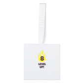 8つ上のレベル キューブオーナメント (正面)