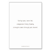 8つ、イエス・キリストを会います女性、祈りの言葉カードに配置して下さい テーブルナンバー (裏面)