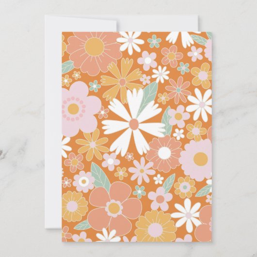 8はバイブグルービーレトロフローラ8th誕生日 招待状 (裏面)