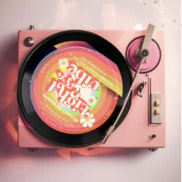 8はヴィービーグルービーレトロビニール8番目のグルービー 招待状