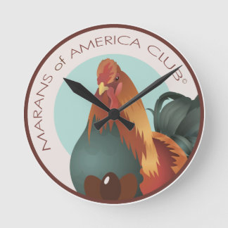 8インチMOACロゴウォールクロック ラウンド壁時計