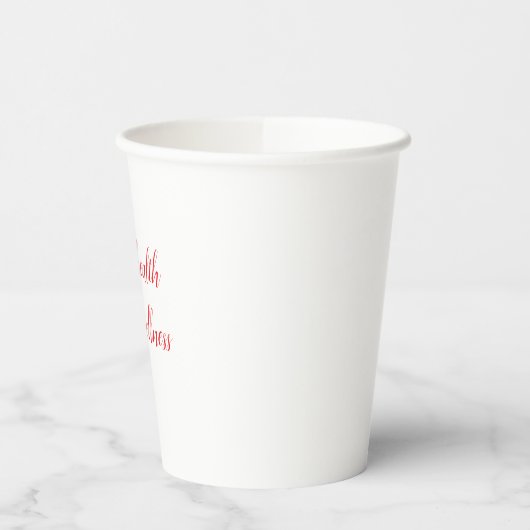 8オズ白紙杯 紙コップ (左)