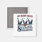 8カウントのハートビートの同期スイミング マグネット (正面/裏面)