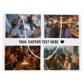 8カスタム-Photo Keepsakeギフトラップ ラージペーパーバッグ (裏面)